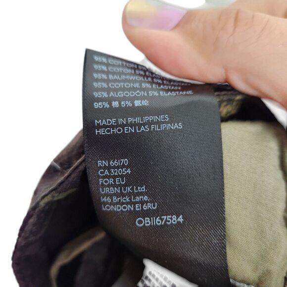 ANTHROPOLOGIE Pants Womens 26 Green Moss Ripley Utility Cropped Cargo Pants - Picture 8 of 10